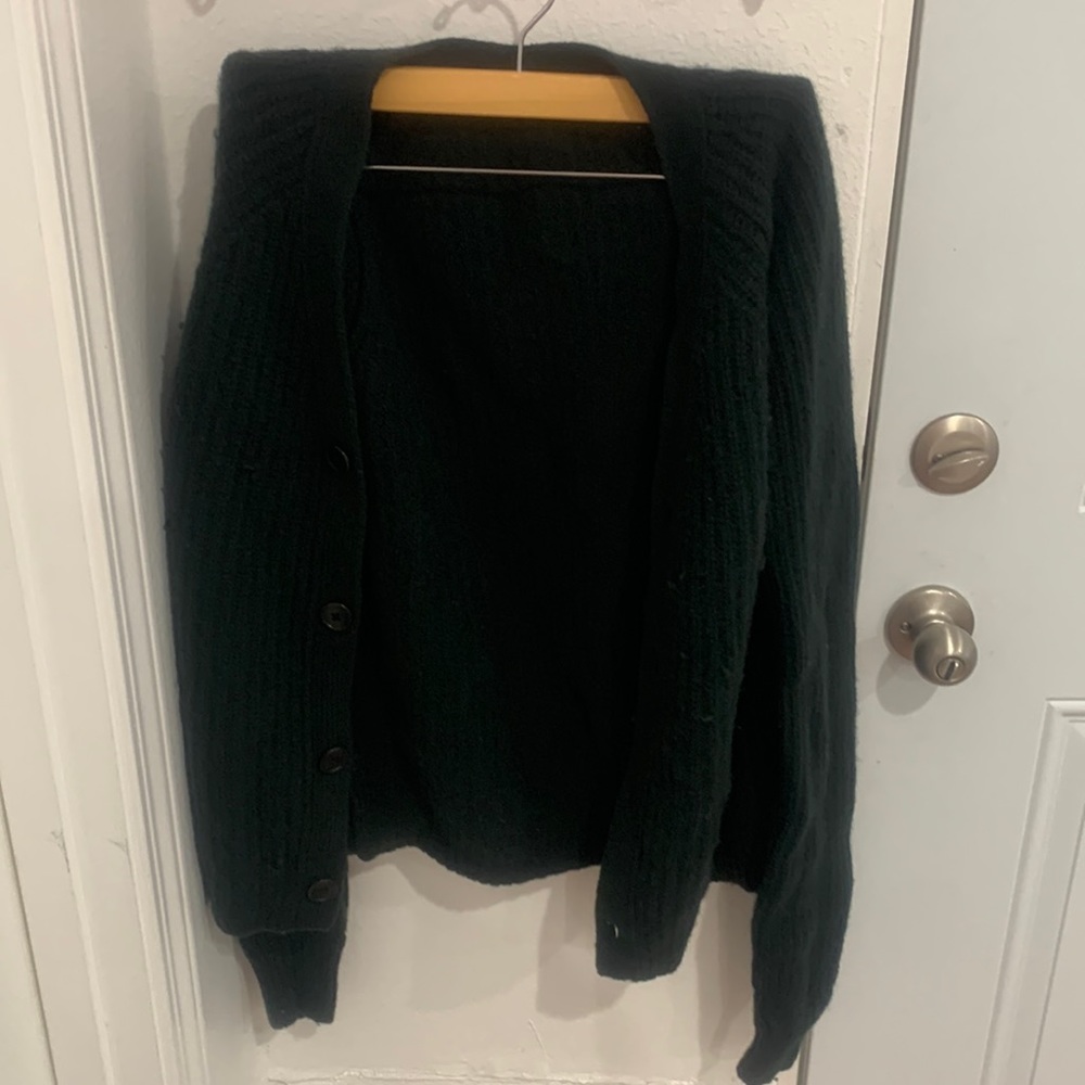 +J brand dark green sweater